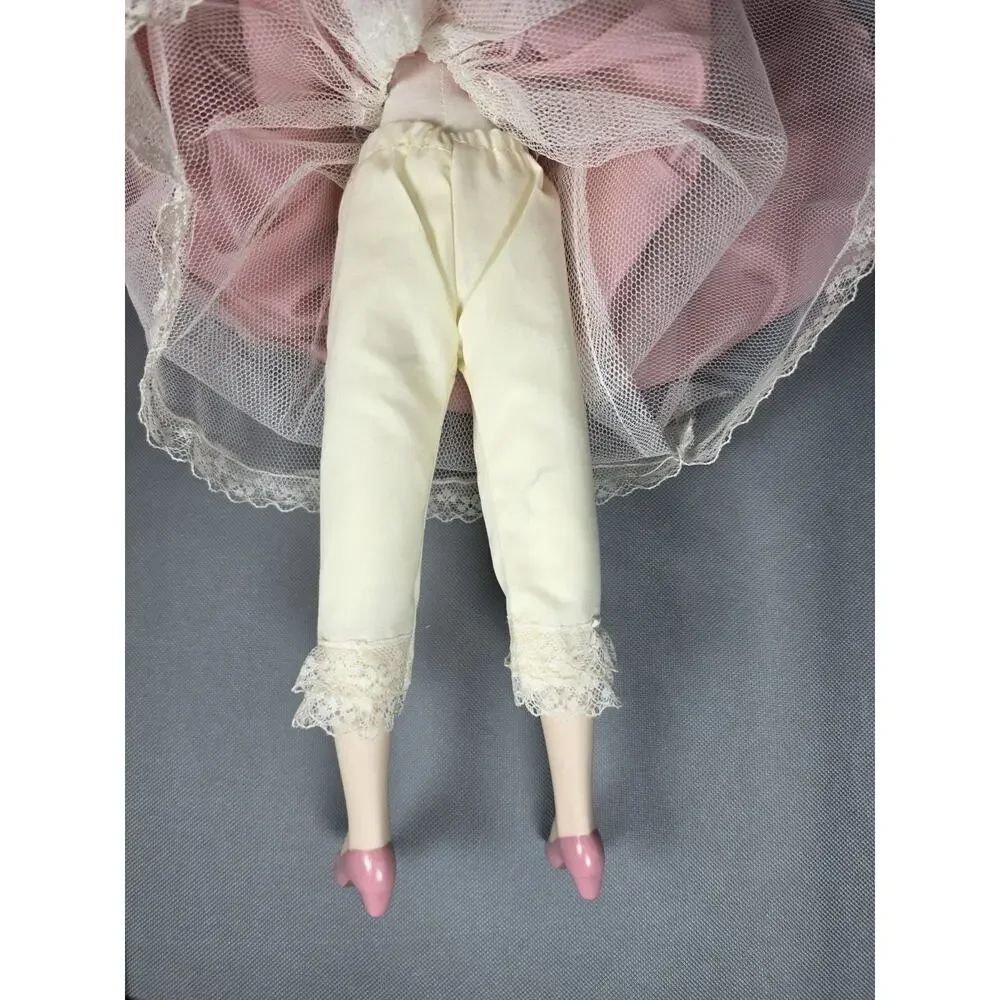 Vintage Edwin Knowles Elegance Victorian Lady Porcelain Doll with Stand